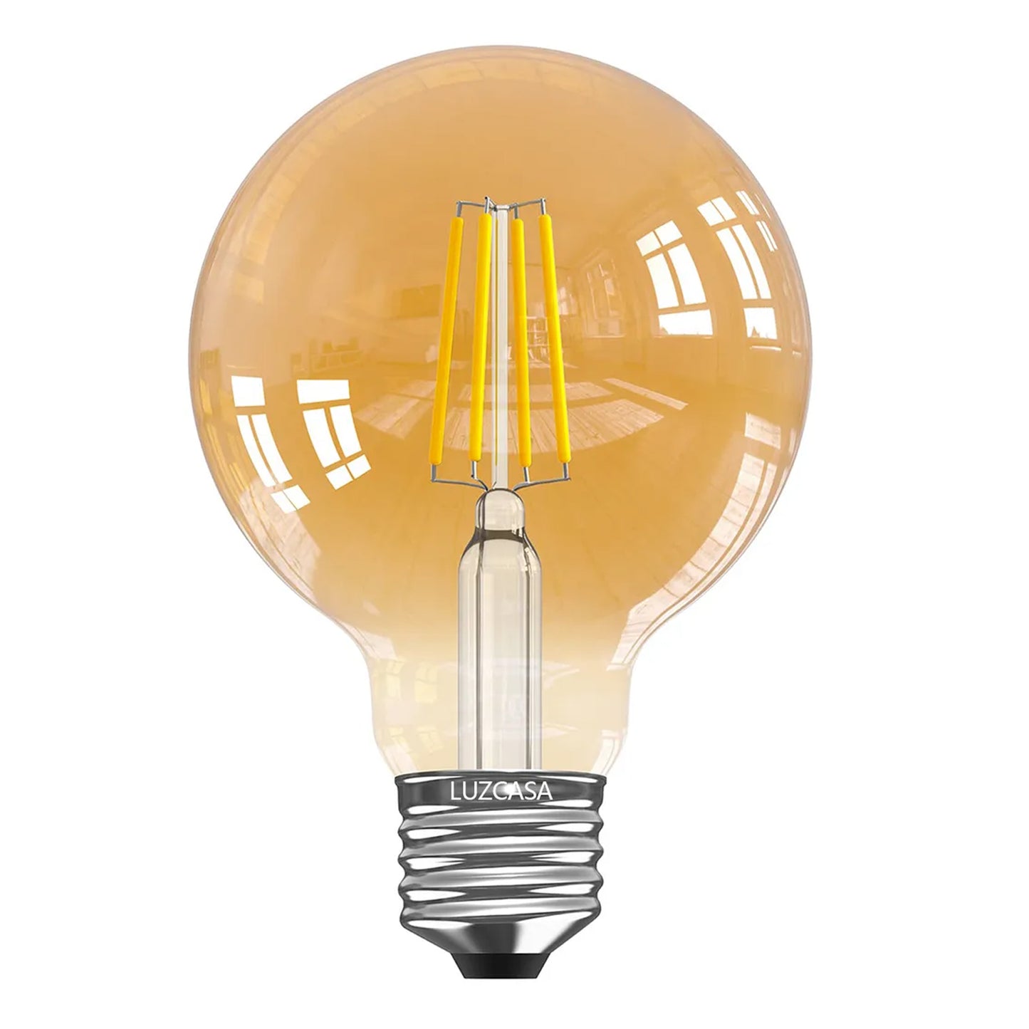 Foco Edison Vintage Globo 8w Luz Calida Base E27 Amber