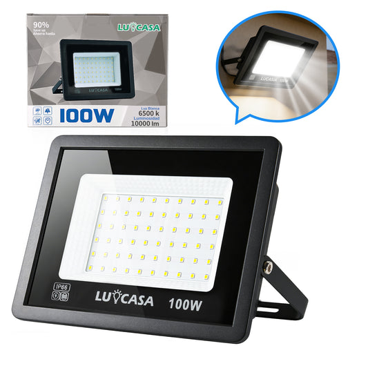 Reflector Led 100W Lampara Exterior IP66 Luz Blanco fria 10000LM XPG100W