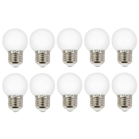 Foco Led Mini Bombilla De Colores G45 Base E27 E26