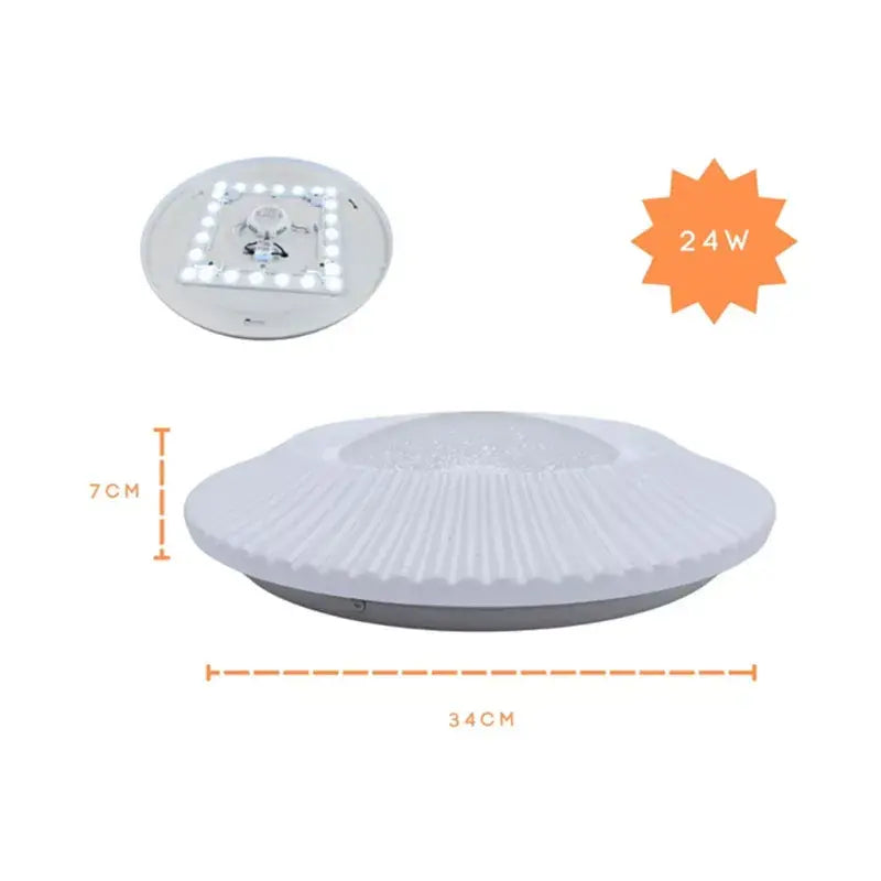 Lampara Plafón de Led 24w Para Techo Tres Tonos de Luz Lumicraft