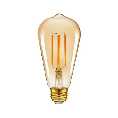 LUZCASA Foco Edison Vintage Bulbo Led 10W ST64 Luz Cálida