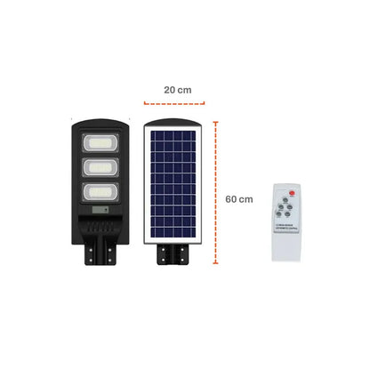 Lámpara Urbana de Led con Panel Solar Integrado 150w con control remoto All In One Lumicraft