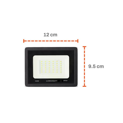 Reflector Led 30W Exterior Multivoltaje SMD Luz Blanco Frío Lumicraft