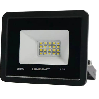 Reflector Led 30W Exterior Multivoltaje SMD Luz Blanco Frío Lumicraft
