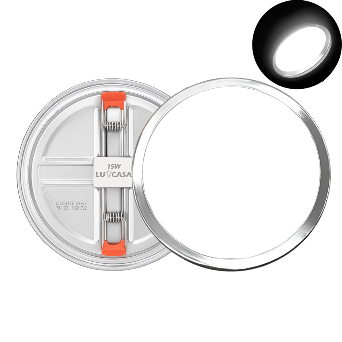 PANEL AJUSTABLE SATINADO 15W  - AZMBB15WSA