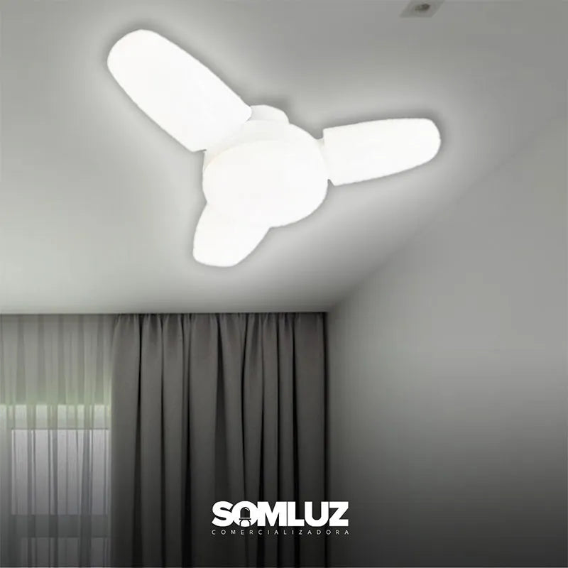 Foco Led 45w Tipo Mini Aspa Luz Blanca Teco