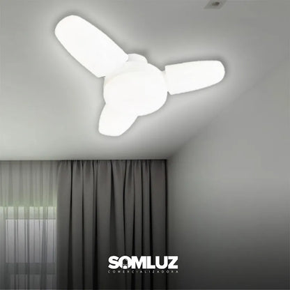 Foco Led 45w Tipo Mini Aspa Luz Blanca Teco