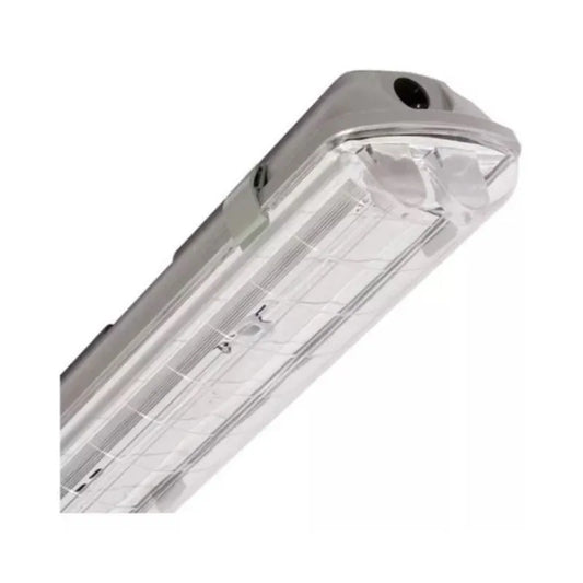 Gabinete a Prueba de Vapor Lumicraf Incluye 2 Tubos de 18w Luz Blanca Cristal