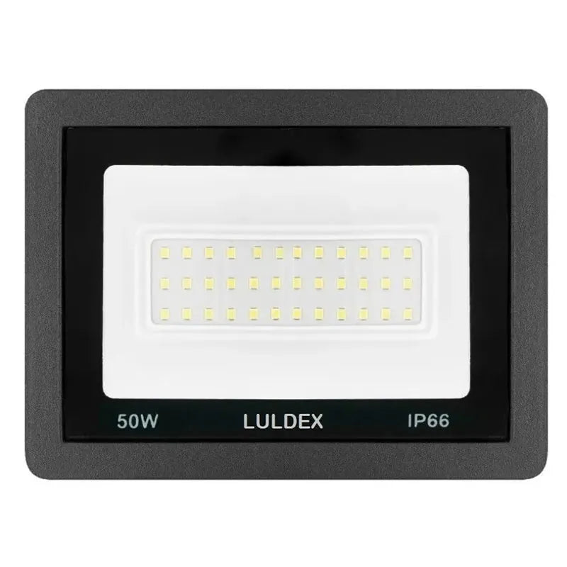 Reflector Led 50w Exterior SMD Extra-Delgado Luz Blanco Frío Luldex