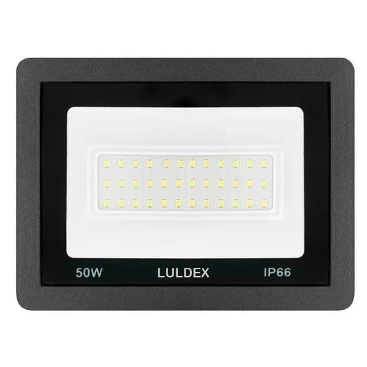 Reflector Led 50w Exterior SMD Extra-Delgado Luz Blanco Frío Luldex