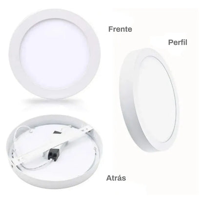 Lámpara de Sobreponer de Led 6w Redondo Luz Blanca Lumicraft