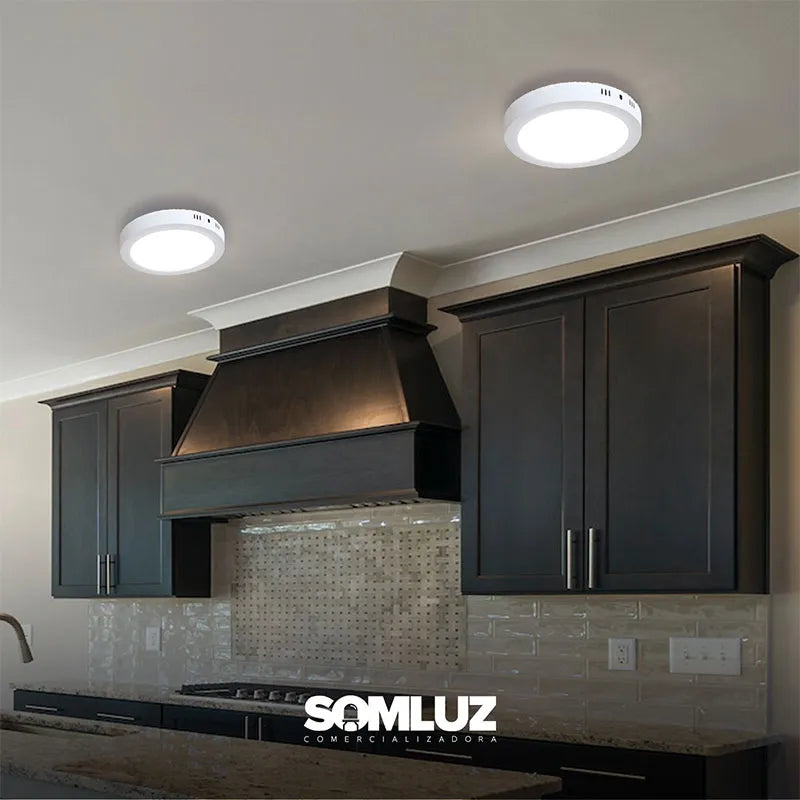 Lámpara de Sobreponer de Led 6w Redondo Luz Blanca Lumicraft