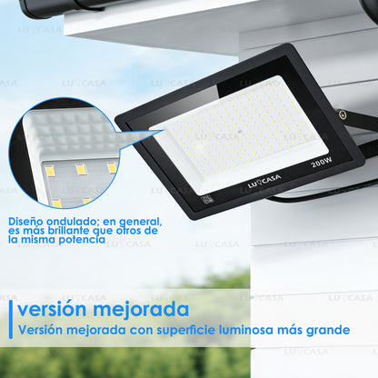 Reflector Led 200W Lampara Exterior IP66 Luz Blanco fria 20000LM XPG200W