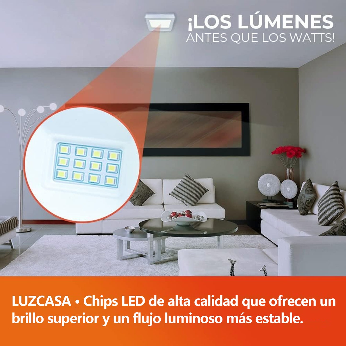 Lampara De Sobreponer Panel Led 12w Cuadrado - MZMBFB12W