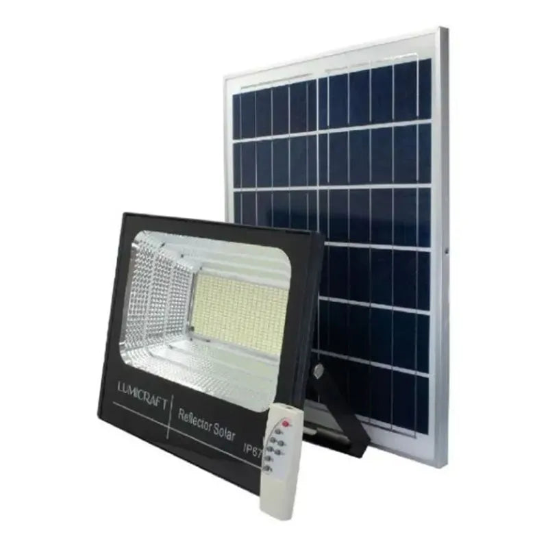 Reflector Led con Panel Solar 400w con Control remoto