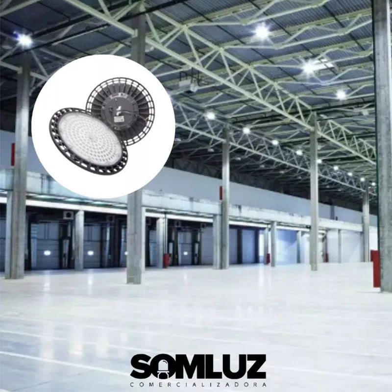 Lámpara Industrial tipo UFO de Led 200w IP65 Luz Blanca Lumicraft