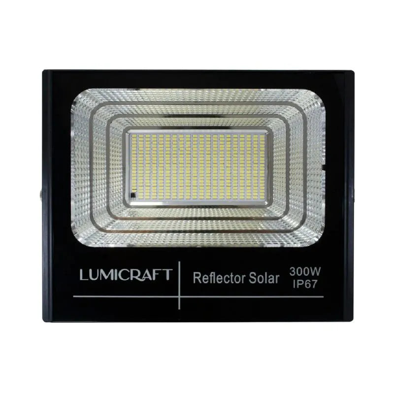 Reflector Led con Panel Solar 300w con  Control remoto Lumicraft