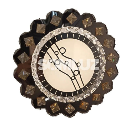 Plafón Cristal Led 96w Redondo 50cm 3 Tonos de Luz Atenuable con control remoto SomLuz