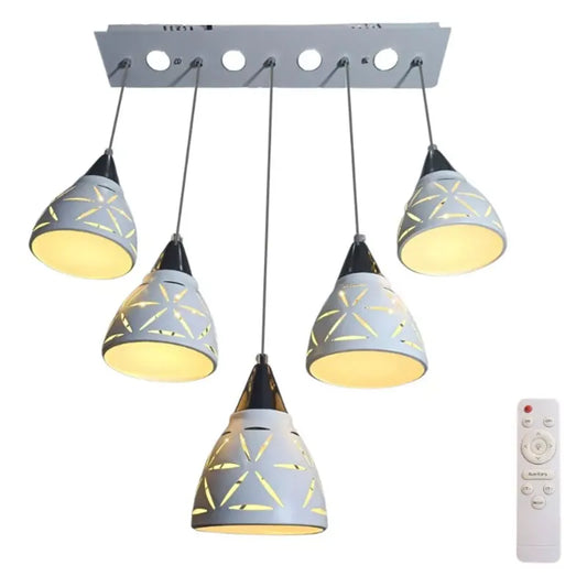 Candil Colgante Led 100w 3 Tonos de Luz Atenuable, con Control Remoto SomLuz