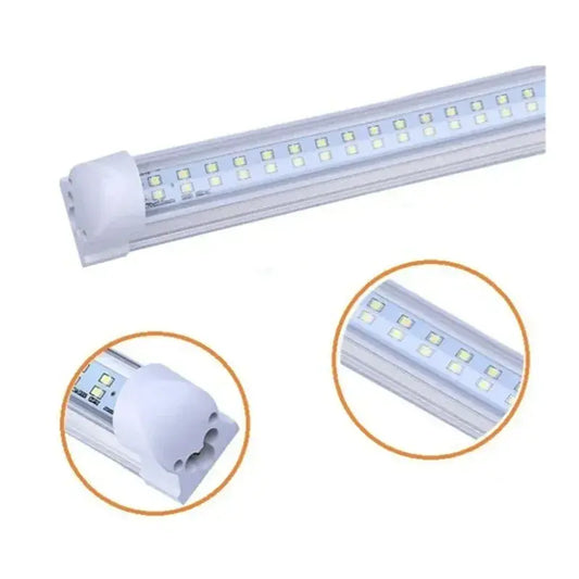 Regleta Led Base Integrada Aluminio Transparente 36w Luz Blanca  Lumicraft