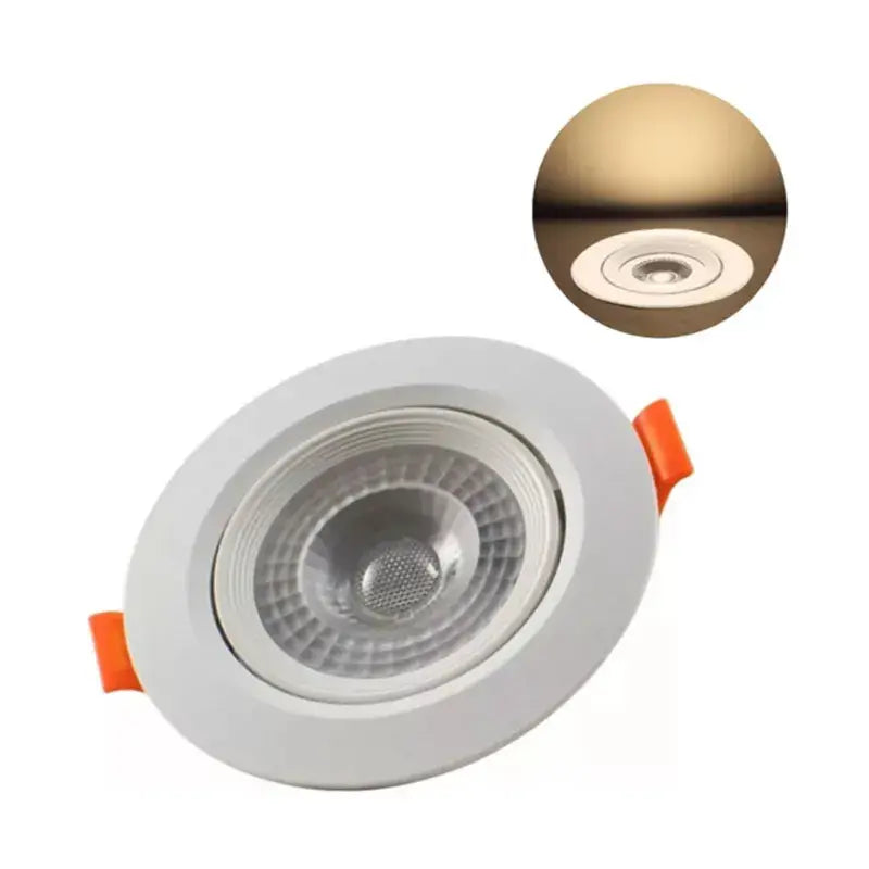 Empotrado Plafón Led 3w Spot Dirigible Plástico Kit 2 pzs Aguiled Luz Cálida