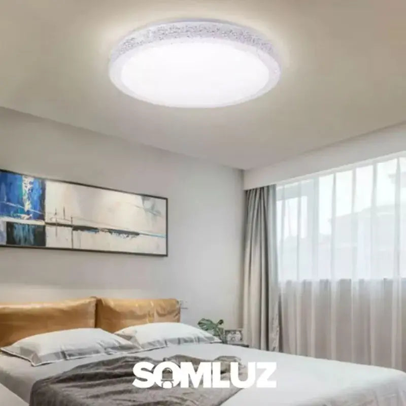 Lámpara Plafón Led 30w de Techo Tres Tonos de Luz Lumicraft