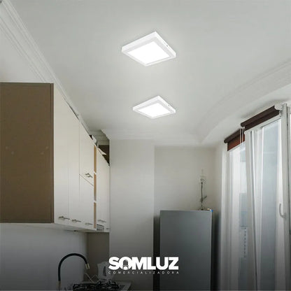 Lámpara Led Sobreponer Fat 24w Cuadrado Lumicraft