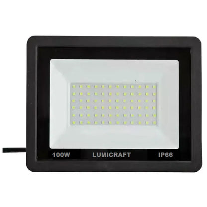 Reflector LED 100w Exterior Multivoltaje SMD Luz Blanco Frío Lumicraft