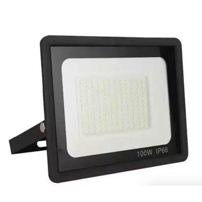 Reflector LED 100w Exterior Multivoltaje SMD Luz Blanco Frío Lumicraft