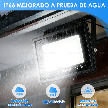 Reflector Led 100W Lampara Exterior IP66 Luz Blanco fria 10000LM XPG100W