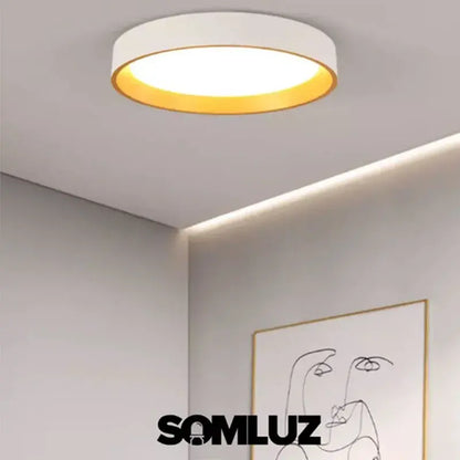 Lampara Plafón Led 24w Para Techo Tres Tonos de Luz con Marco Decorativo Lumicraft