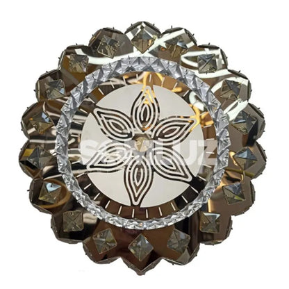 Plafón Cristal Led 96w Redondo 50cm 3 Tonos de Luz Atenuable con control remoto SomLuz