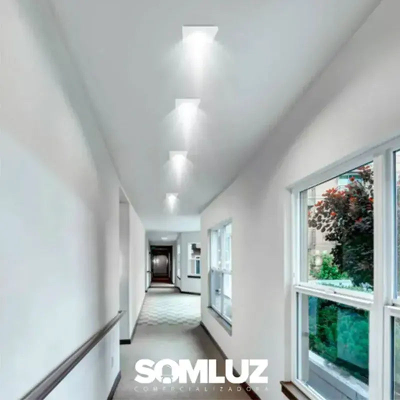 Lampara Led Empotrado Slim 12w Cuadrado Maigoo