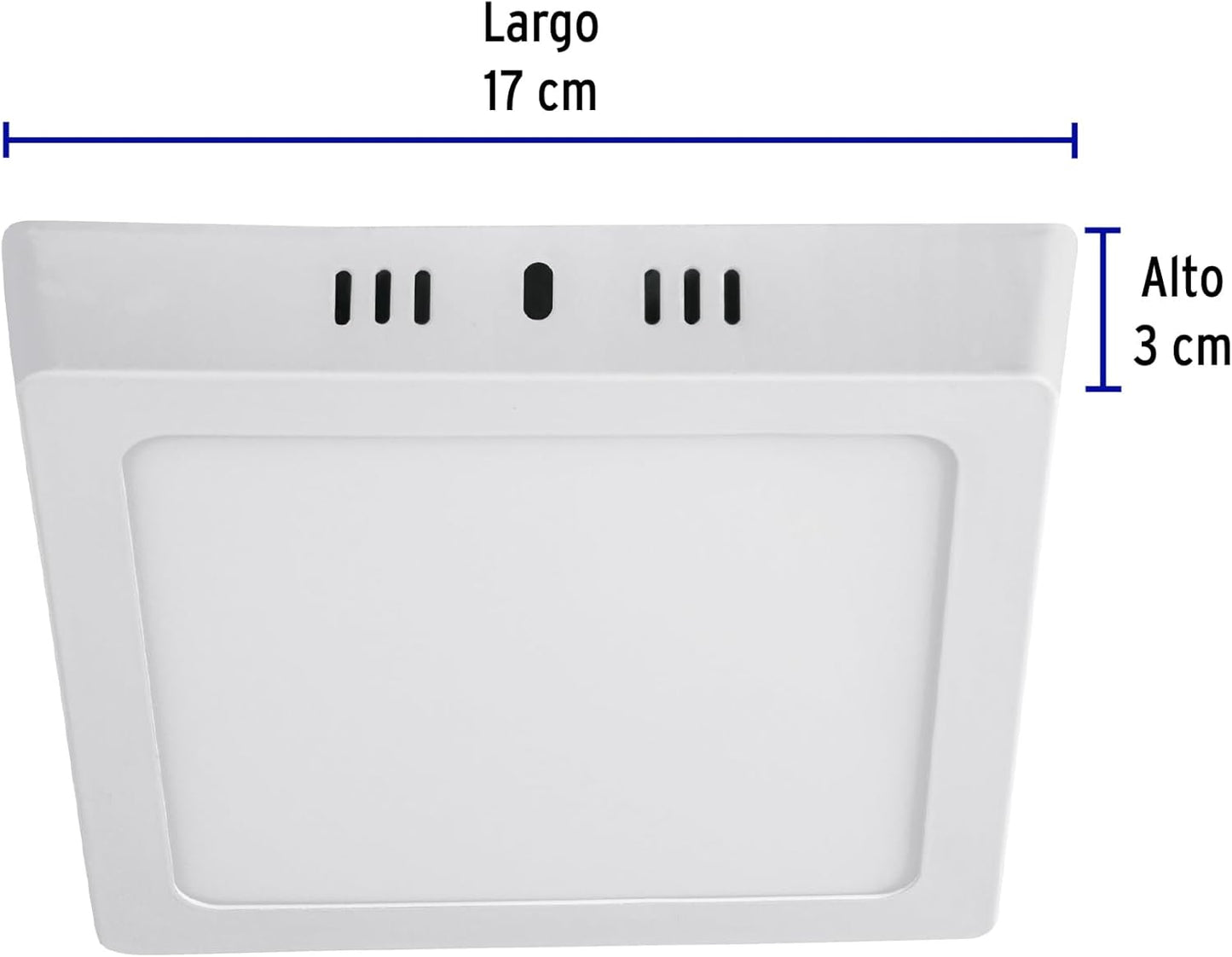 Lampara De Sobreponer Panel Led 12w Cuadrado - MZMBFB12W