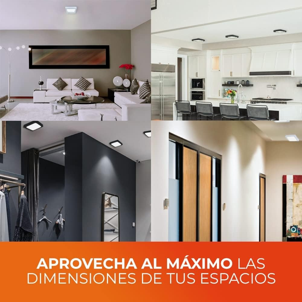 18w Lámparas De Techo Plafón Para Interior De Casas Luz Blanco - MZMBFB18W