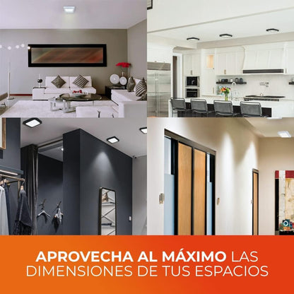 18w Lámparas De Techo Plafón Para Interior De Casas Luz Blanco - MZMBFB18W