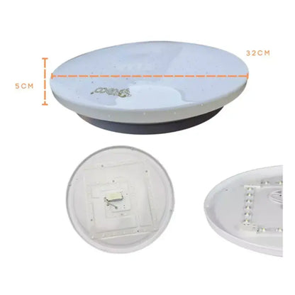 Lampara Plafón Led 18w De Techo Luz Blanca Sobreponer Puntos Teco