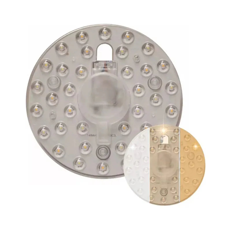 Repuesto de Led 18w Redondo Para Lampara 3 Tonos De Luz C/Imán Lumicraft