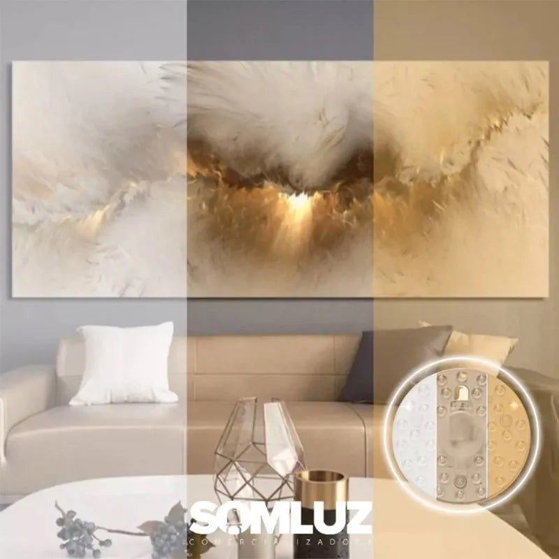 Repuesto de Led 18w Redondo Para Lampara 3 Tonos De Luz C/Imán Lumicraft