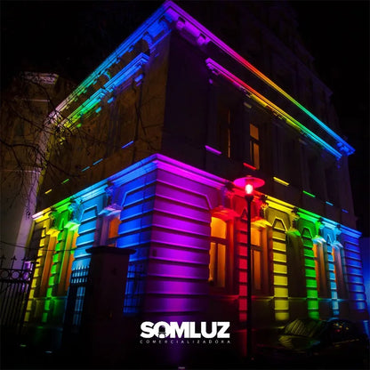 Reflector Led SMD 30w Exterior RGB (multicolor) con Control Remoto Lumicraft