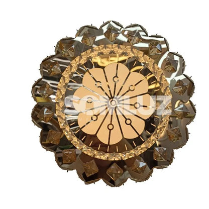 Plafón Cristal Led 96w Redondo 50cm 3 Tonos de Luz Atenuable con control remoto SomLuz