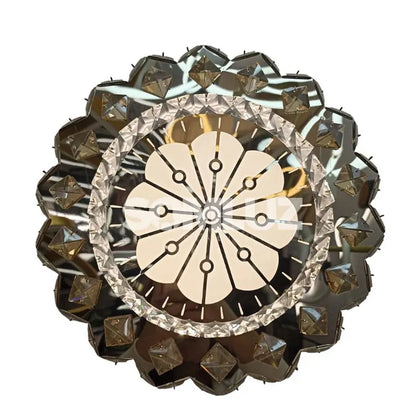 Plafón Cristal Led 96w Redondo 50cm 3 Tonos de Luz Atenuable con control remoto SomLuz