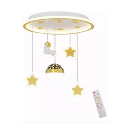 Lámpara Led Colgante Infantil 100w 3 Tonos de Luz  Dimeable con Control Remoto SomLuz