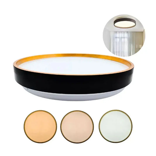 Lámpara Plafón de Led 24w Para Techo con Tres Tonos de Luz Marco Decorativo Lumicraft