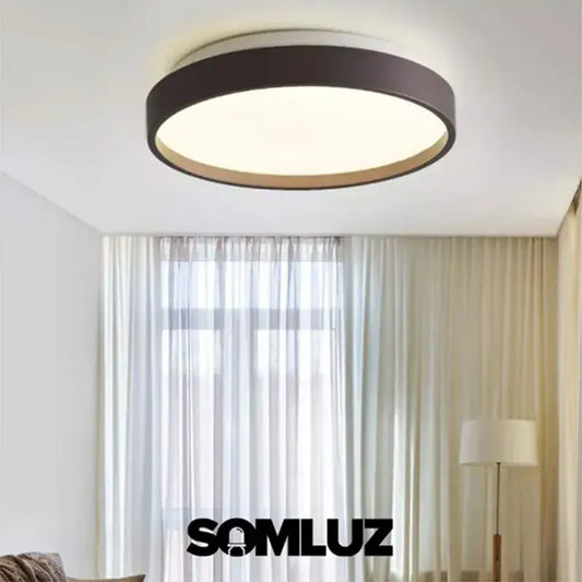 Lámpara Plafón de Led 24w Para Techo con Tres Tonos de Luz Marco Decorativo Lumicraft