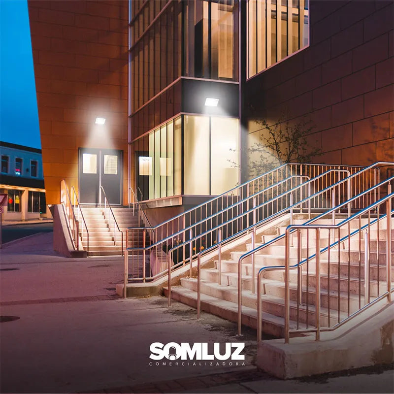 Reflector Led 200w Exterior Multivoltaje SMD Extra-Delgado Luz Blanco Frío Luldex