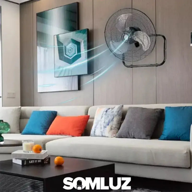 Ventilador Negro 3 En 1 Pedestal 60w Paquete con 4 piezas Lumicraft