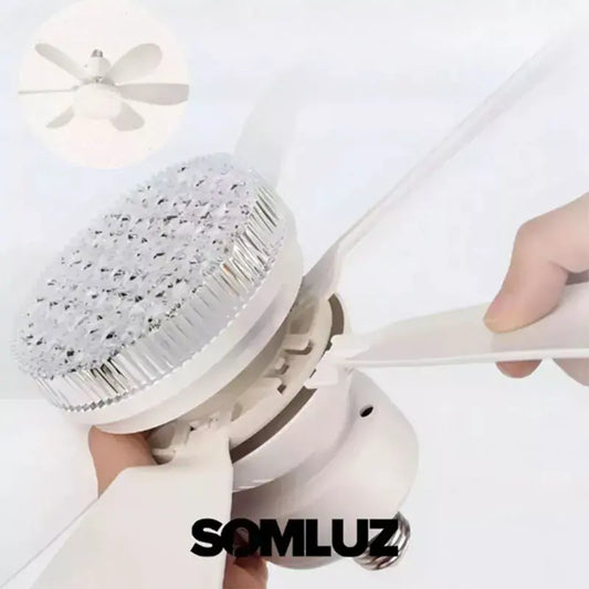 Foco Lampara Led Ventilador 40w Luz Cálida, Luz Blanca y Luz Neutra E27 Teco