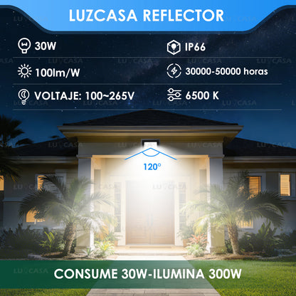 Reflector Led 30W Lampara Exterior IP66 Luz Blanco fria 3000LM