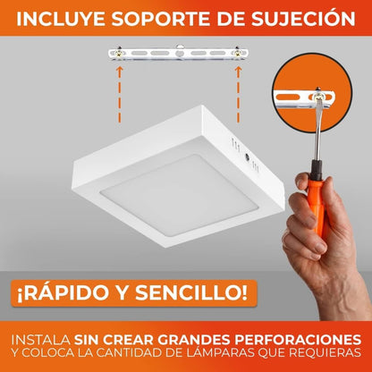 18w Lámparas De Techo Plafón Para Interior De Casas Luz Blanco - MZMBFB18W